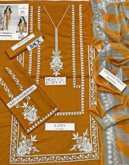 DFW-49 Asim Jofa Unstitched Embroided dhanak Dress