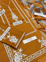 DFW-49 Asim Jofa Unstitched Embroided dhanak Dress