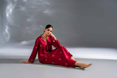 2 Piece -LINEN Embroidered Suit - KFW24-93