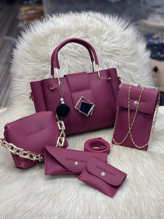 🎀 Charles &nbsp;&amp; Keith 5 Pcs Bag Set for Girls 🎀