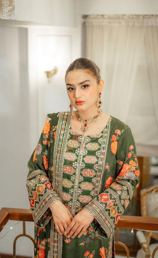 Aneela slik 3PC unstiched